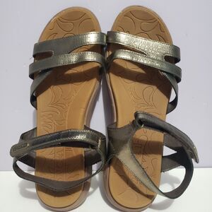 Oncai Bronze Strapped Soft Cushioned Women's Sandals Sz 42 ( US Sz 10 )
